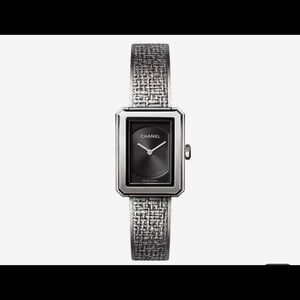 Chanel boyfriend ladies watch tweed